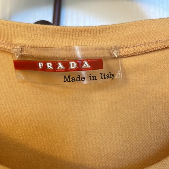 PRADA Vintage Gold Stretch Sleeveless Top - Picture 4 of 10